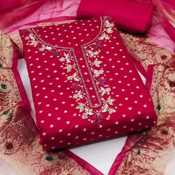 Maroosh Embellished Unstitched Dress Material-picture-15