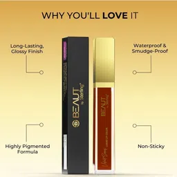Beaut By Sterling Super Lustrous Glossy Liquid Lip Color - 10 ml - Satin Brown image 5