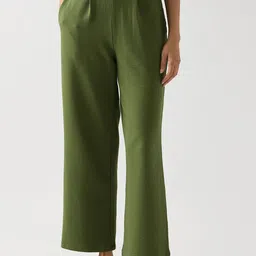 FEMMELLA Women Relaxed Mid-Rise Straight Fit Trousers-picture-10