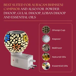 AuraCam Camphor Night Lamp & Electric Diffuser image 5