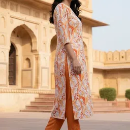 THE FAB FACTORY Botanical Printed Kurti image 2