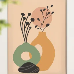 SAF Peach-Coloured Canvas Wall Paintings-picture-16