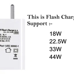 vivo 44 W Quick Charge 4 A Wall Charger for Mobile with Detachable Cable image 2