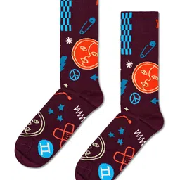 Happy Socks Printed Cotton Calf Length Socks-picture-18