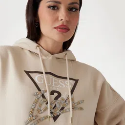 GUESS Women Printed Hooded Sweatshirt image 3