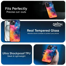QRIOH Abstract Printed iPhone 17 Pro Max Back Case Mobile Accessories image 4