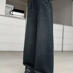 LULU & SKY Girls Straight Fit High-Rise Light Fade Stretchable Jeans image 2