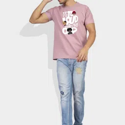 Greylongg Men Graphic Printed Round Neck T-shirt image 2