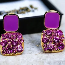 RAPPERSSHOP Square Drop Earrings image 2