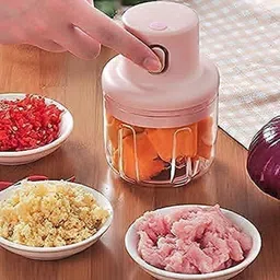 Electric Garlic Chopper/ Mini Garlic Cutter/ Fruits/ Vegetables/Ginger 316 Electric Vegetable & Fruit Chopper-image-32