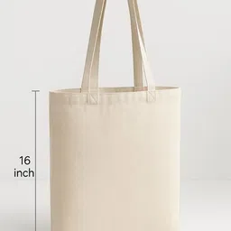 trendy textures enterprises Beige Women Tote one day at a time Printed Cotton Canvas Tote Bag Shopping & College Bag image 3