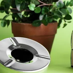 upalabdh 3 PCs Ash Tray Stainless Steel Ashtray Bar Hotel Restaurant Car Cigarette Ash Holder Ash Plate Ash Tray Steel Steel Ashtray image 4