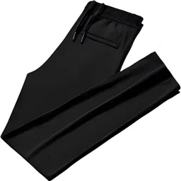 bellwit Men Solid Black Track Pants image 1