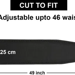 labnoft Men Casual, Formal, Party, Evening Black Texas Leatherite Belt image 4