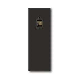 olive tree Multicolour Rectangle 24 Inches Wooden Wall Clock (Mountain) image 2