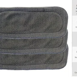 house of common Cloth Diaper, Washable Adjustable Infants Nappy with Insert- (0-24 Months) image 2