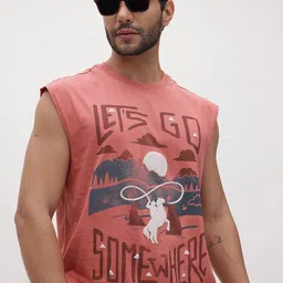 The Roadster Life Co. Printed Pure Cotton Relaxed Fit T-shirt-picture-53