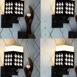 Gojeeva Brown Wood Square Wall Lamps-picture-43