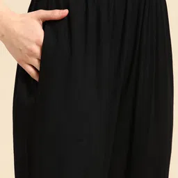 Sangria Floral Printed Regular Kurta with Trousers image 3