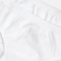 Marks & Spencer Kids Pack of 2 White Solid Briefs image 3