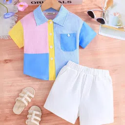 INCLUD Girls Striped Shirt with Shorts-picture-21