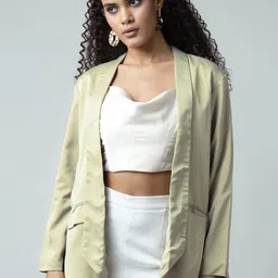 SANAITA CREATIONS Overwrap Open Front Blazer-picture-10