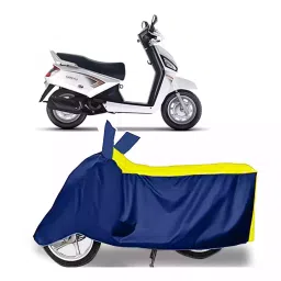 Auto Pearl Bike Cover for Mahindra Gusto Electric (Yellow & Blue)-picture-11