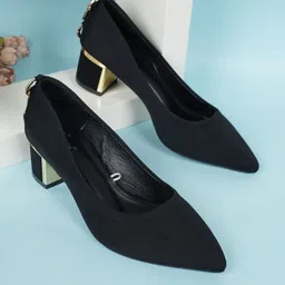 Dollphin Women Closed Back Block Pumps-image-19