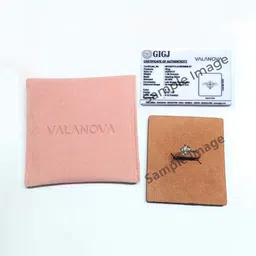 VALANOVA BIS Hallmark 18 Kt Gold 4 Carat Lab Grown Diamond Studded Studs - 1.60 g image 2