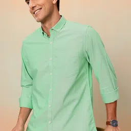 Mast & Harbour Men Standard Pure Cotton Casual Shirt-picture-17