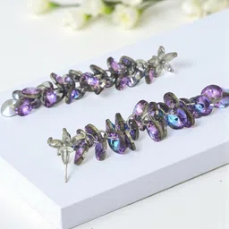 AVANT-GARDE PARIS Sterling Silver Rhodium-Plated Cubic Zirconia Studded Drop Earrings image 2