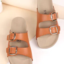 OZZOH Women Open Toe Flats with Buckles-picture-39