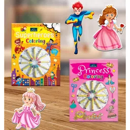 book ford publications Superheroes And Princess Coloring Book for kids (Set Of 2)-picture-10