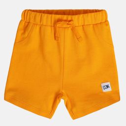 MINI KLUB Cotton Knit Solid Shorts - Mustard-picture-39