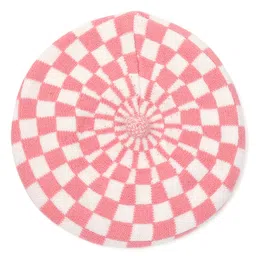 Tipy Tipy Tap Checked Beret Hat - Pink image 2