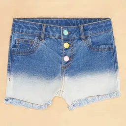 Pantaloons Junior Ombre Shorts - Dark Blue image 4