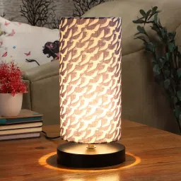 Tucasa TC-18 27.94 cm (11 Inch) Flocking Birds Print Table Lamp with Metal Base image 4