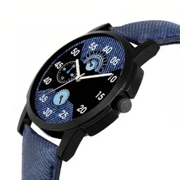 Miss Perfect Unisex Printed Dial & Leather Wrap Around Straps Analogue Chronograph Watch 484 image 3