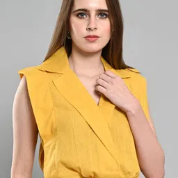 IZEL Women Cotton Wrap Crop Top image 5