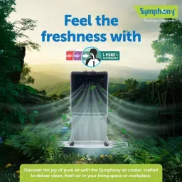 Symphony Silenzo 100 Desert Air Cooler 100 L 170 W, Grey image 3