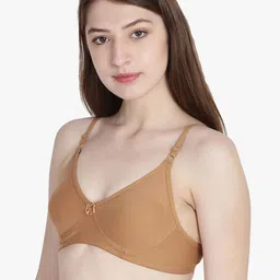 Leading Lady Pack of 2 Non-Padded Cut & Sew T-shirt With Full Coverage Bras COOL-BLK-SKN image 3