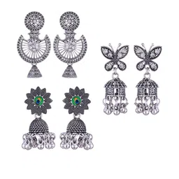 DIVASTRI Silver-Plated Alloy Earrings image 1