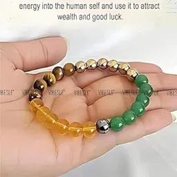 sindurri creations Money Magnet Bracelet Pyrite, Citrine, Hematite,Financial Success,Good Luck Unisex-Adult image 4