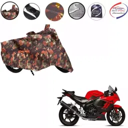Auto Pearl Polyester Waterproof Two Wheeler Cover for Hyosung GT650R,(Jungle Print)-picture-41