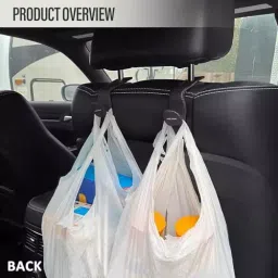 Allextreme Backseat Headrest Organizer Hook Brown Color for Grocery Bags, Umbrella, Clothes, Purses, Cap , ‎EX-CH01 image 5