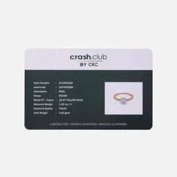 Crash.Club By CKC 18KT Gold Diamond Studded Ring - 2.63 g image 5