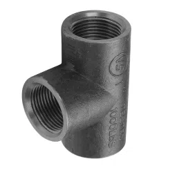 VS Steel TEE Forged 1000 LBS Black 100 mm (4 inch) image 3