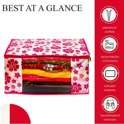 AMAK INC Pink Fabric Multi-Utility Wardrobe Organisers image 3