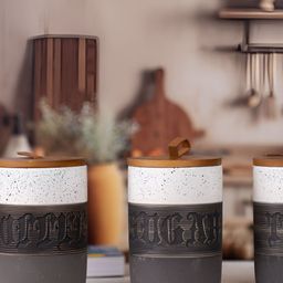 tyoohar White & Black Set Of 3 Printed Glossy Mug-picture-4
