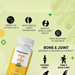 Fixuphealth Set Of 2 Bone & Joint Moringa Boswellia Extract Supplement - 60 N  -100 g Each image 4